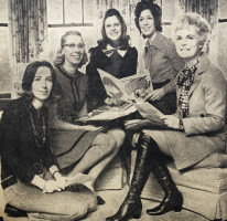 Pictured left to right are: Mrs. Bernard Blum; Mrs. George H. Auffinger III, Co-chairman; Mrs. Joseph S. Mogavero; Mrs. Michael L. McCarthy; Mrs. Charles H. Lueck, Co-chairman.